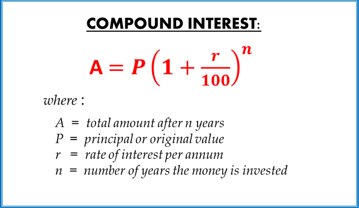 Compound interest formular